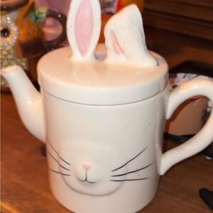 Rae Dunn Cream Bunny Teapot